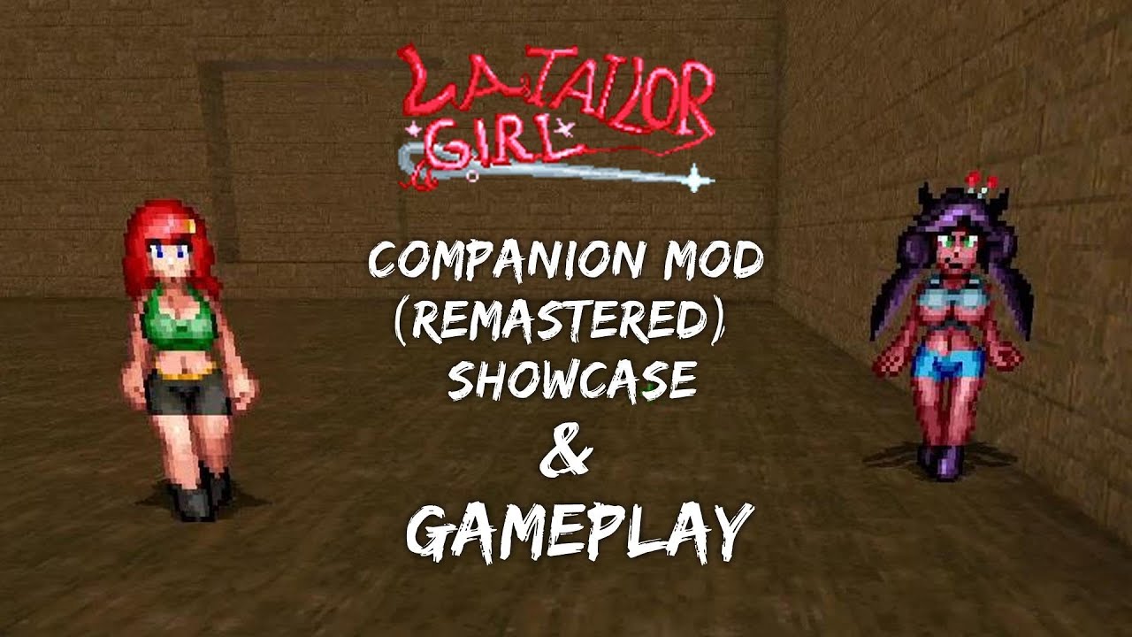 Doom - la tailor girl companion remastered mod showcase and gameplay