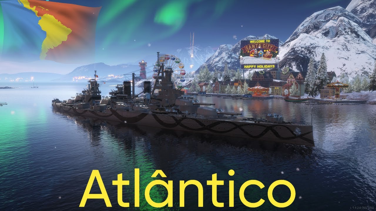 World of Warships Legends премиум-линкор «Атлантико»