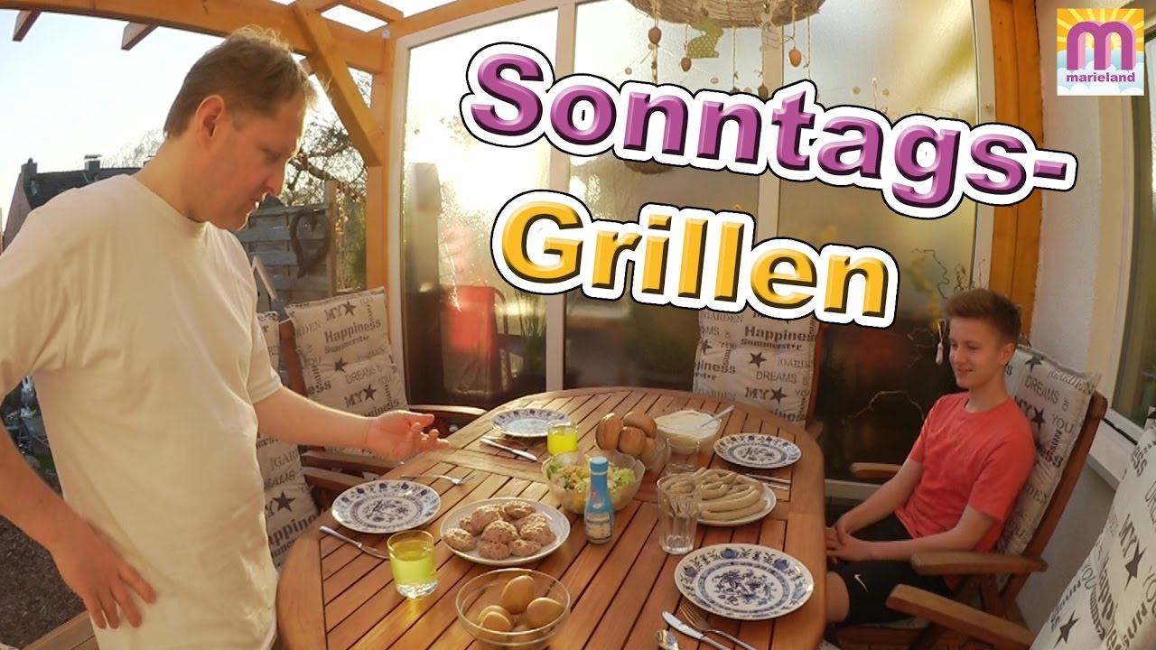 Sonntagsgrillen Grillabend Vlog #69 marieland