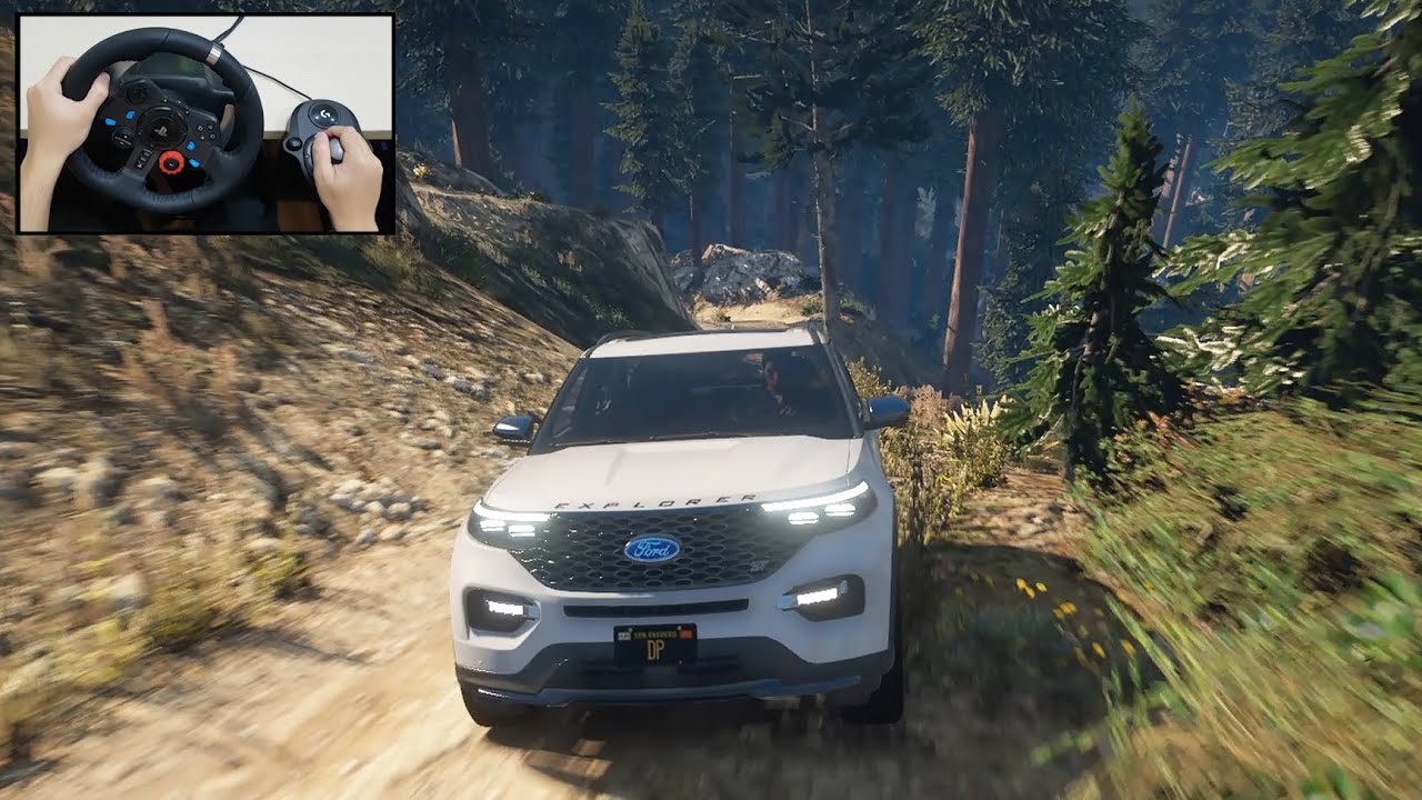 2020 Ford Explorer ST Off-Road - GTA 5 with Steering Wheel - Logitech G29 Gameplay