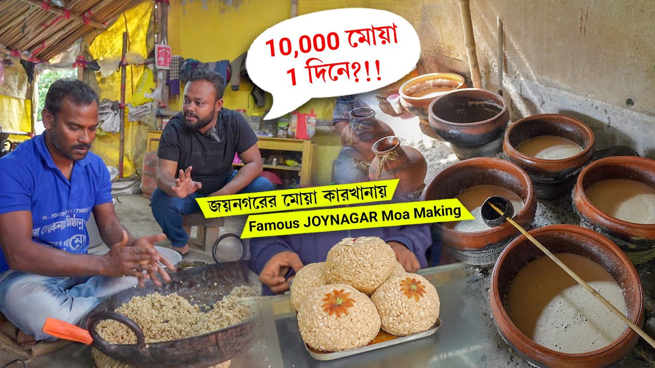 জয়নগরের বিখ্যাত মোয়া তৈরি দেখলাম সকাল থেকে বিকাল 🔥 FAMOUS JOYNAGAR MOA Making | Ride N Bite 2023
