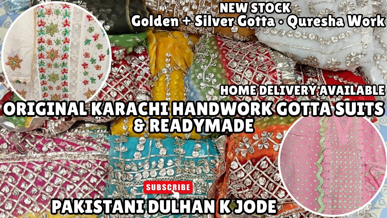 New Stock 2025 🔥 Pakistani Bridal Suits | Golden + Silver Gotta & Quresha Work Collection#new #fyp