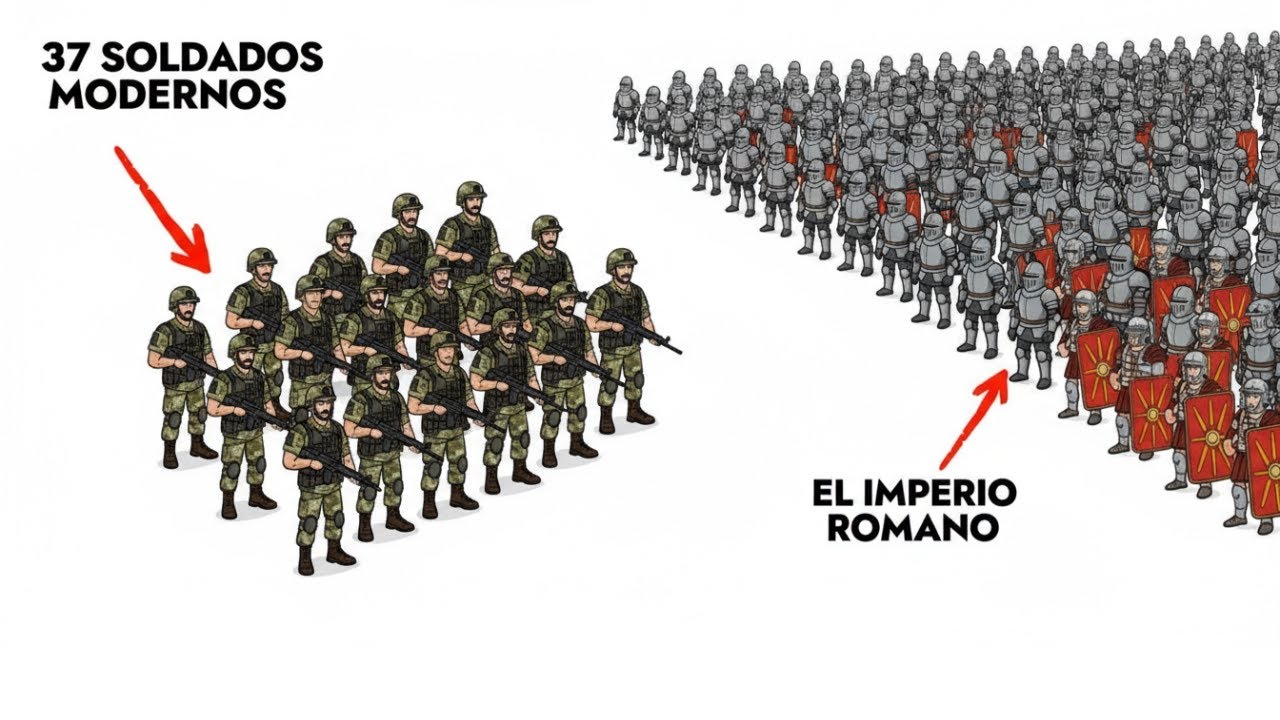 ¿Podrían 37 Soldados Modernos Conquistar el Imperio Romano? ¿O es Imposible?