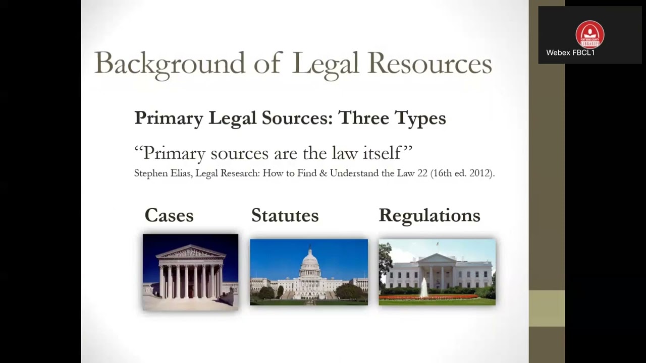 Pro Se Basics-Introduction to Legal Research UPDATED for 2022