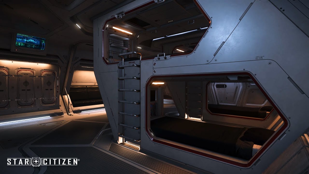 Star Citizen Relaxing Ambience - Spaceship Sleeping Quarters
