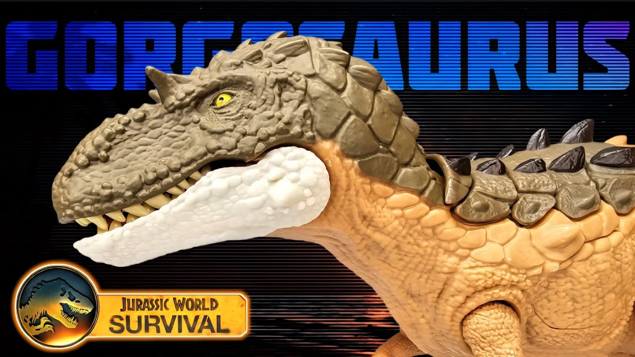 Обзор гигантских трэшеров-горгозавров Mattel Jurassic World Survival!!!