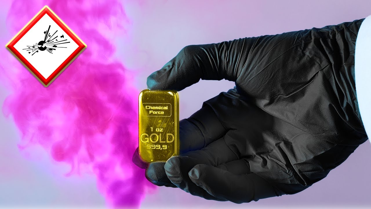 The First High-Explosive compound to be discovered. Fulminating Purple Gold
