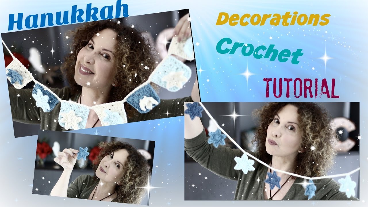Easy Hanukkah Crochet  decorations
