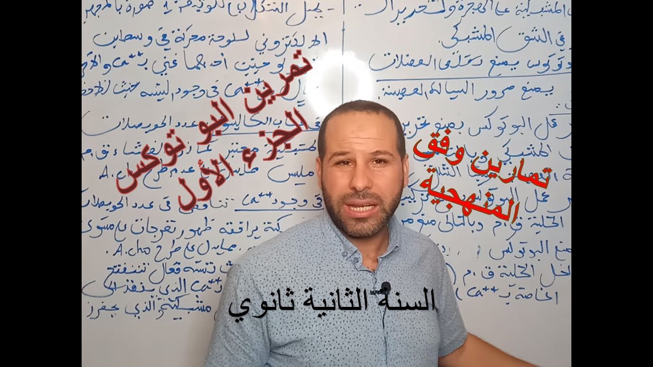 تمرين حول آلية النقل المشبكي -تأثير سم البوتوكس الجزء الأول السنة الثانية ثانوي