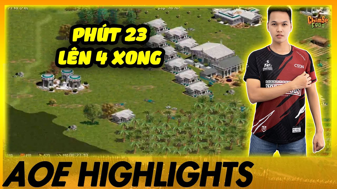 Phút 23 Chim Sẻ LÊN 4 - HORSE THẦN CÂN CẢ BẢN ĐỒ | AoE Highlights