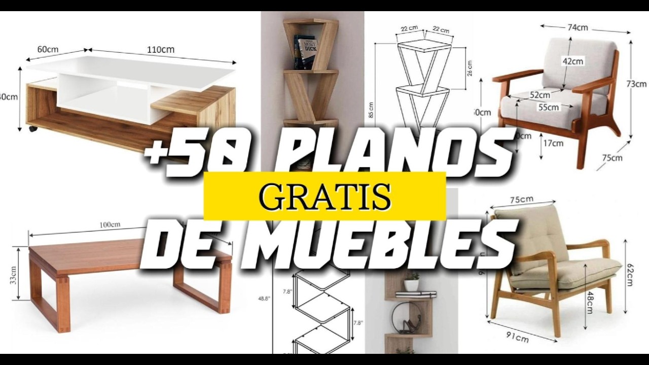 PLANOS GRATIS DE MUEBLES IDEAS FACILES PARA HACER EN CASA EN MADERA CARPINTERIA
