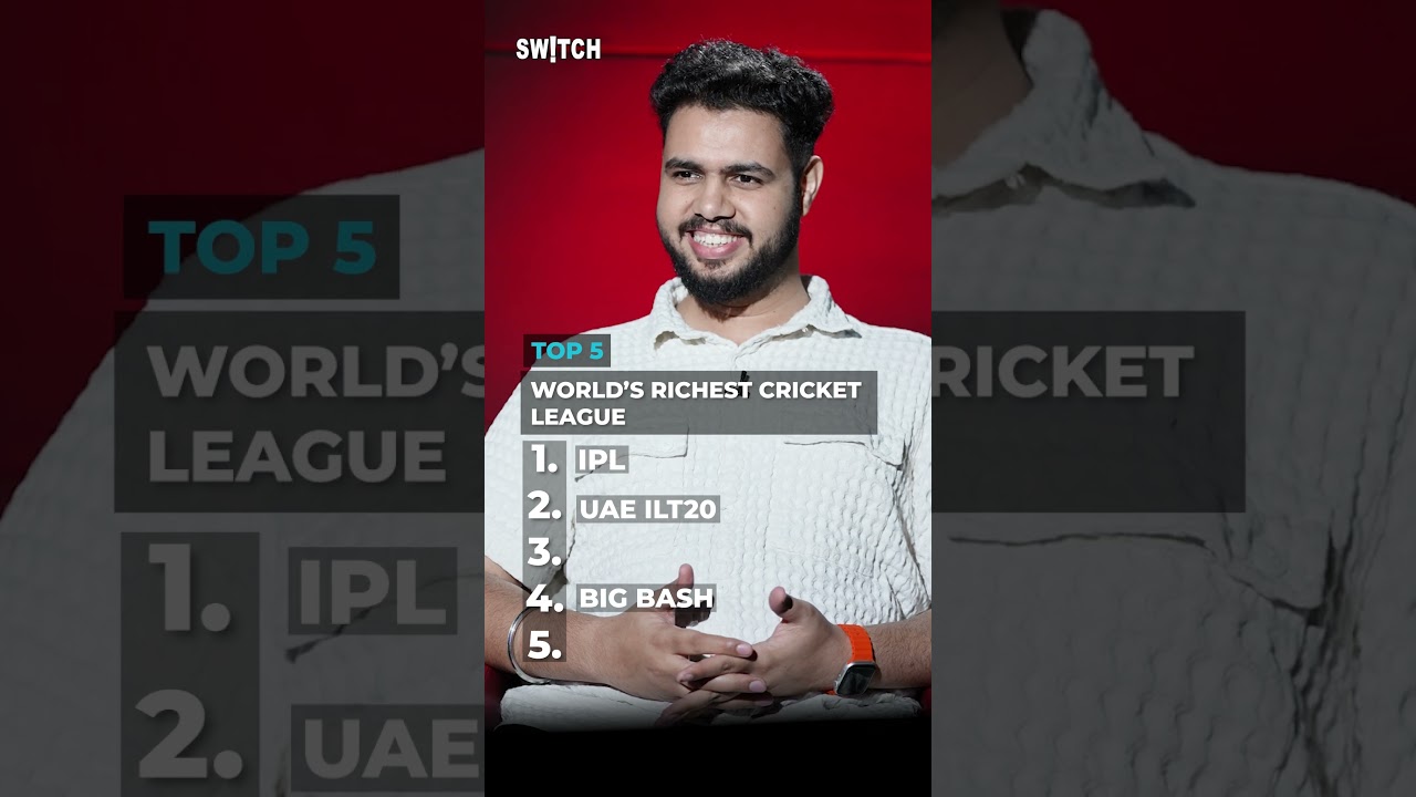 Top 5 World's Richest Cricket League #shorts #ipl #bigbashleague #ilt20 #ppl