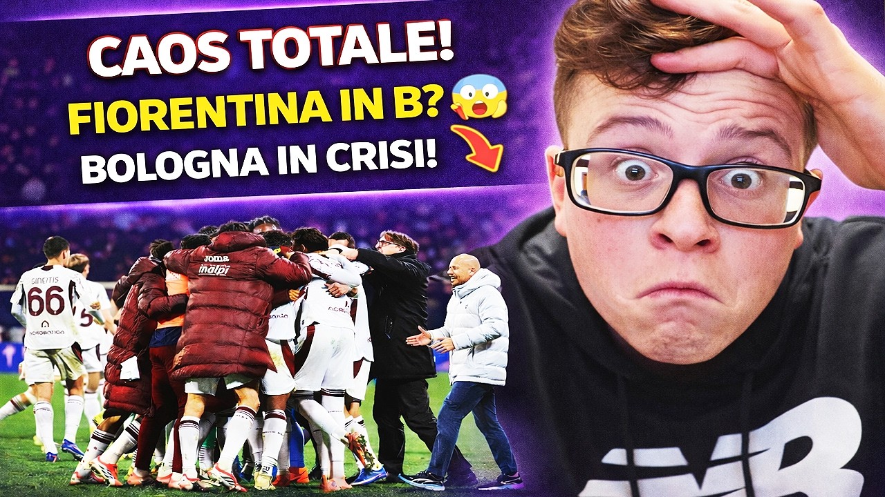 La FIORENTINA rischia veramente la SERIE B, mentre il BOLOGNA è in CRISI NERA. E così DI FRA sogna!