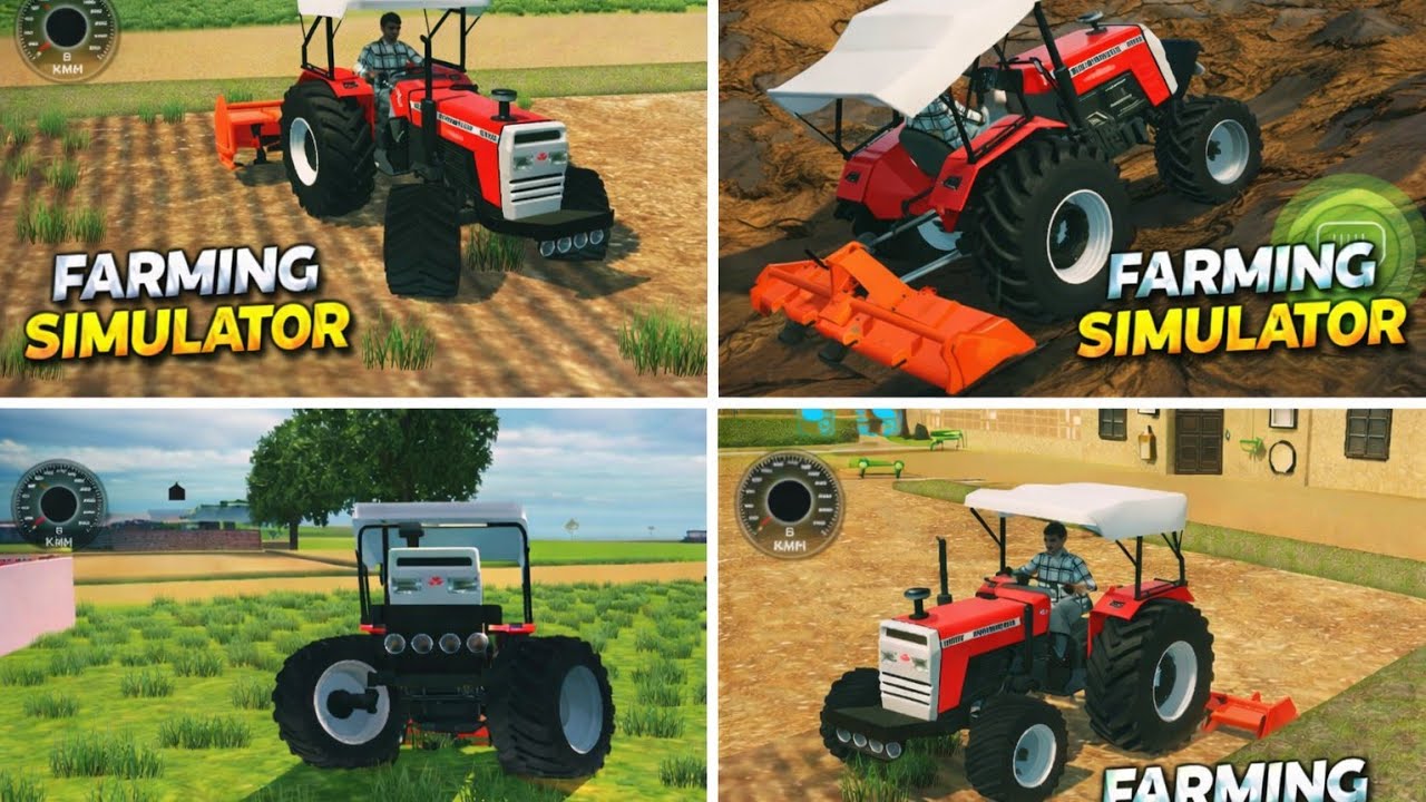 Farming Simulator 🚜 | लाल ट्रैक्टर से खेत की जोरदार जुताई | Real Tractor Gameplay