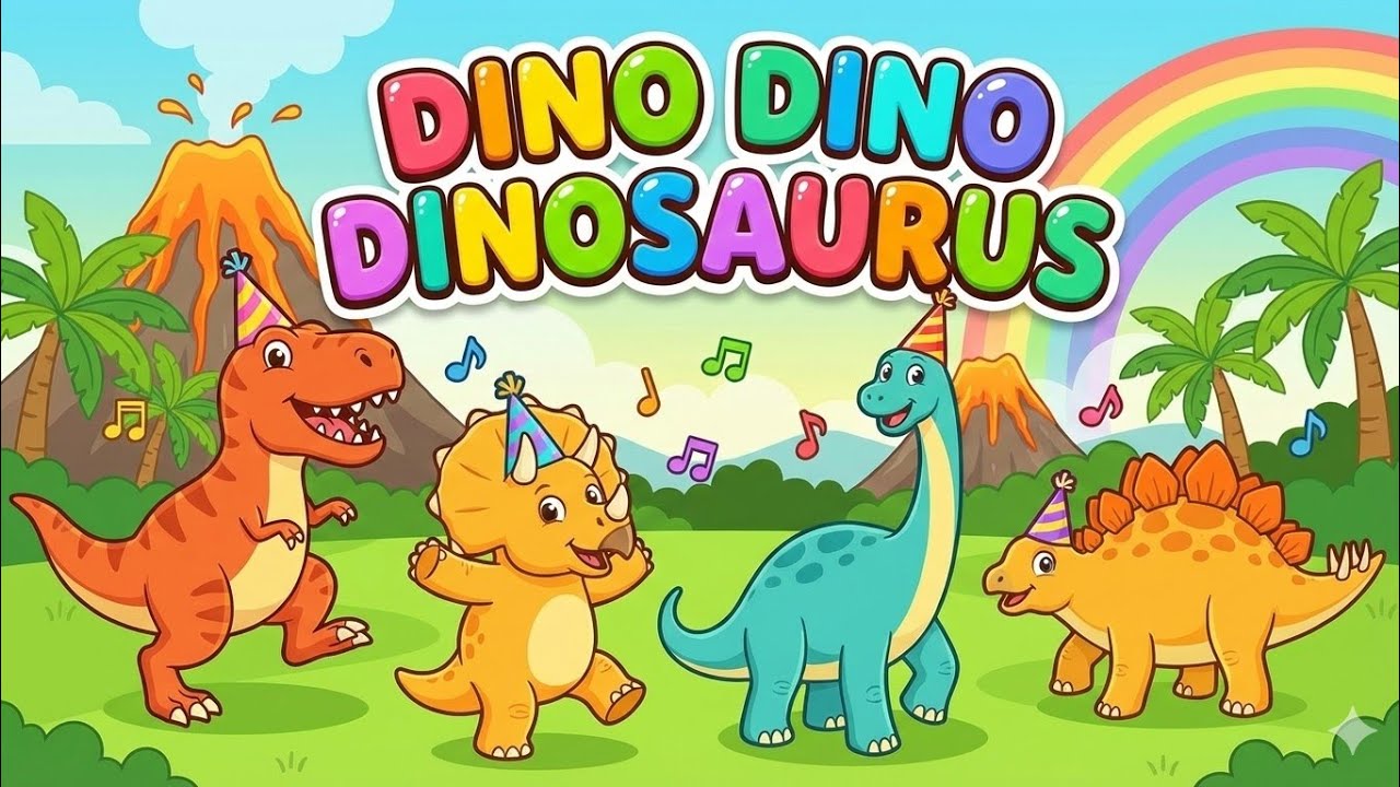 LAGU ANAK 🇮🇩 - DINO DINO DINOSAURUS - INDONESIAN NURSERY RHYMES - LAGU ANAK INDONESIA VIRAL TERBARU 