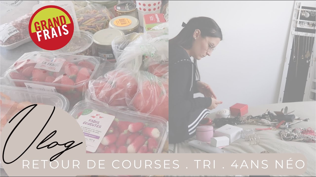 VLOG : Retour de courses, tri, 4 ans Néo...