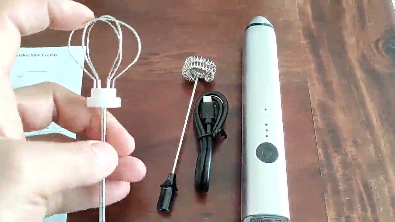 Elektrischer Milchaufschäumer, Dallfoll USB Wiederaufladbar Milchaufschäumer, Für Milchschäumen perf