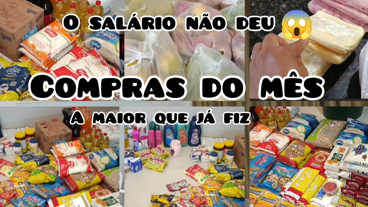 Primeira compra do ano // e a maior de todas . Como se manter com um salário mínimo? 😱😱