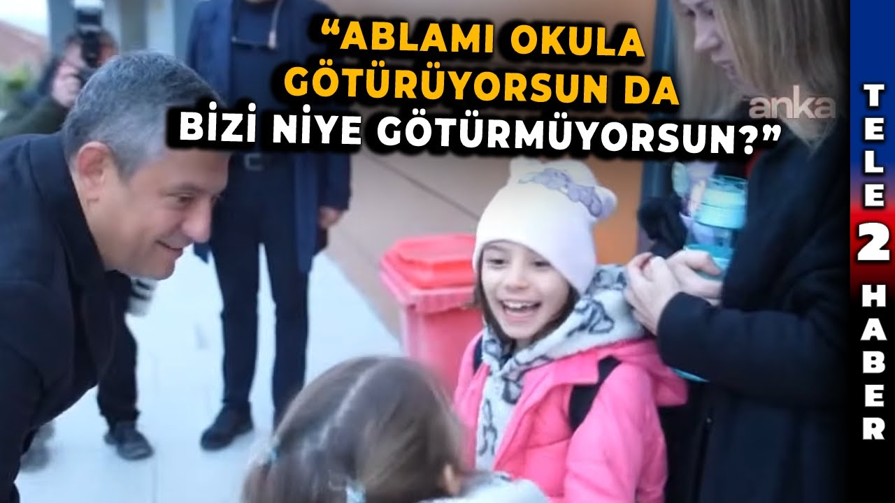 &Ouml;zg&uuml;r &Ouml;zel Ferdi Zeyrek'in ikiz kızlarını okula g&ouml;t&uuml;rd&uuml;! 
