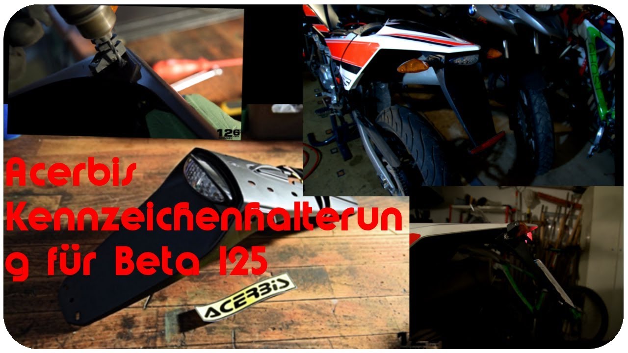 Acerbis kurze Kennzeichenhalterung Beta RR LC 125 Motard/ Beta Powerparts / Beta tuning