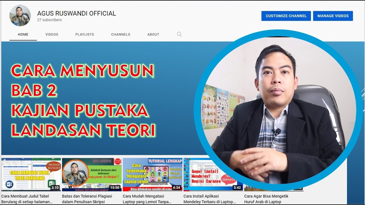 Cara Membuat Kajian Teori pada Bab 2 dan Contohnya