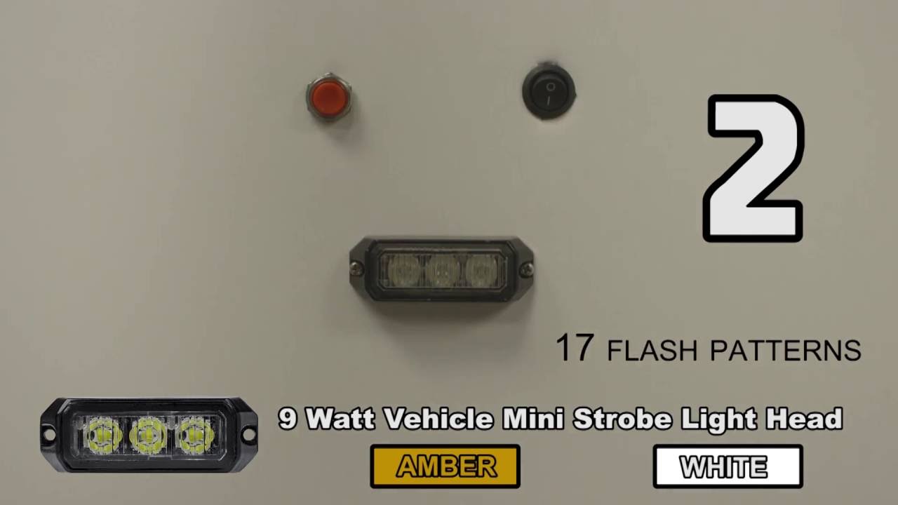 9 Watt Vehicle Mini Strobe Light Head