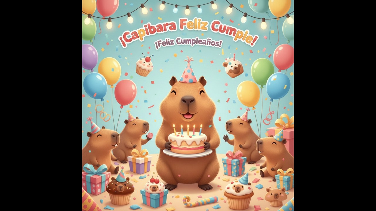 Mañanitas - Capibara Feliz cumple