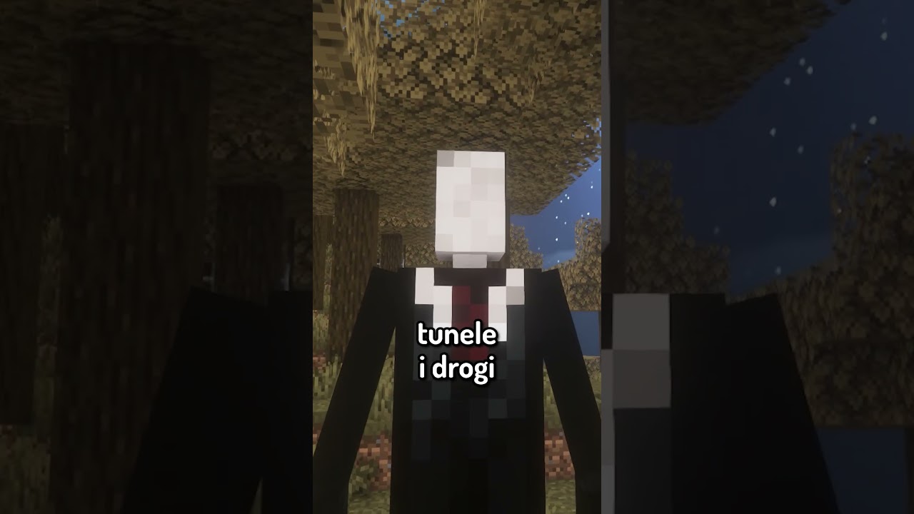 SLENDERMAN w MINECRAFT MOD #shorts