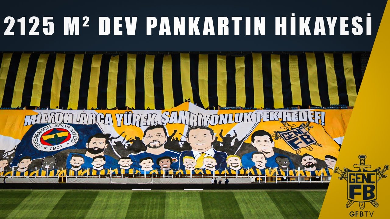 2125m²lik dev pankartın hikayesi; MİLYONLARCA YÜREK, ŞAMPİYONLUK TEK HEDEF!
