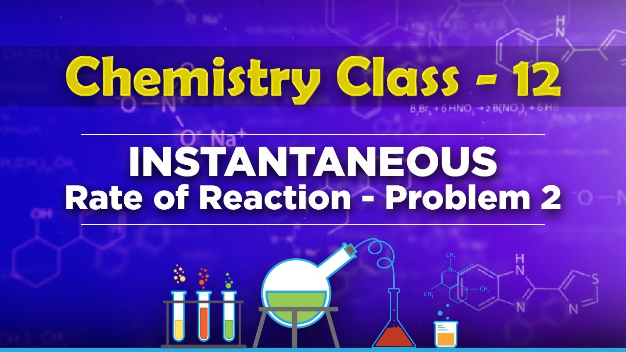 Instantaneous Rate of Reaction Problem 2 - Chemical Kinetics - Chemistry Class 12