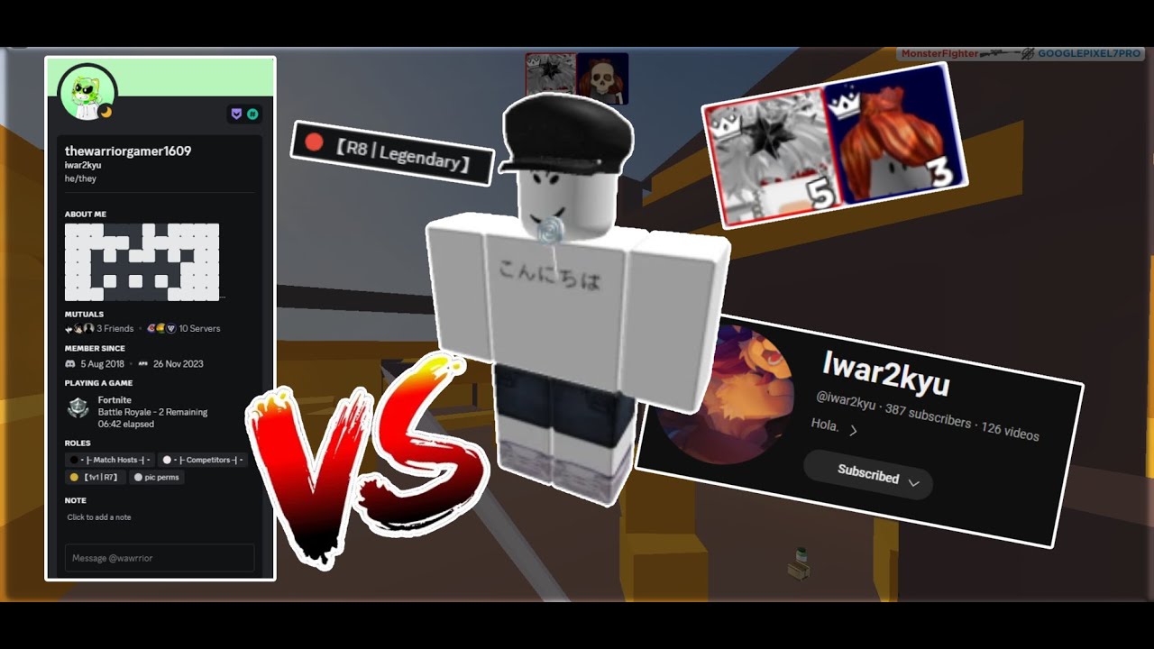 1v1ing The Best Roblox Arsenal Players - Ep 7 (Warrior/Former R8)