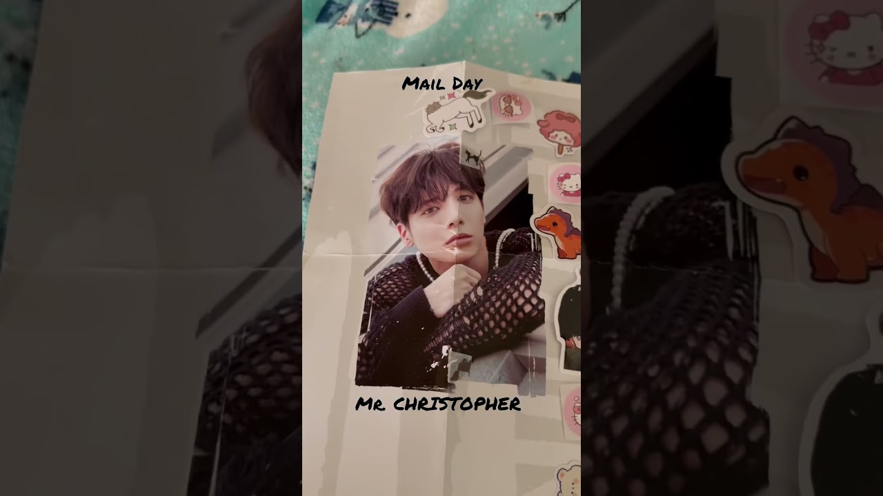 Mail Day Christopher Bahng!! Real or fan made?👀👀👀🤷&zwj;♀️ #kpop #straykids @StrayKids #staytiny