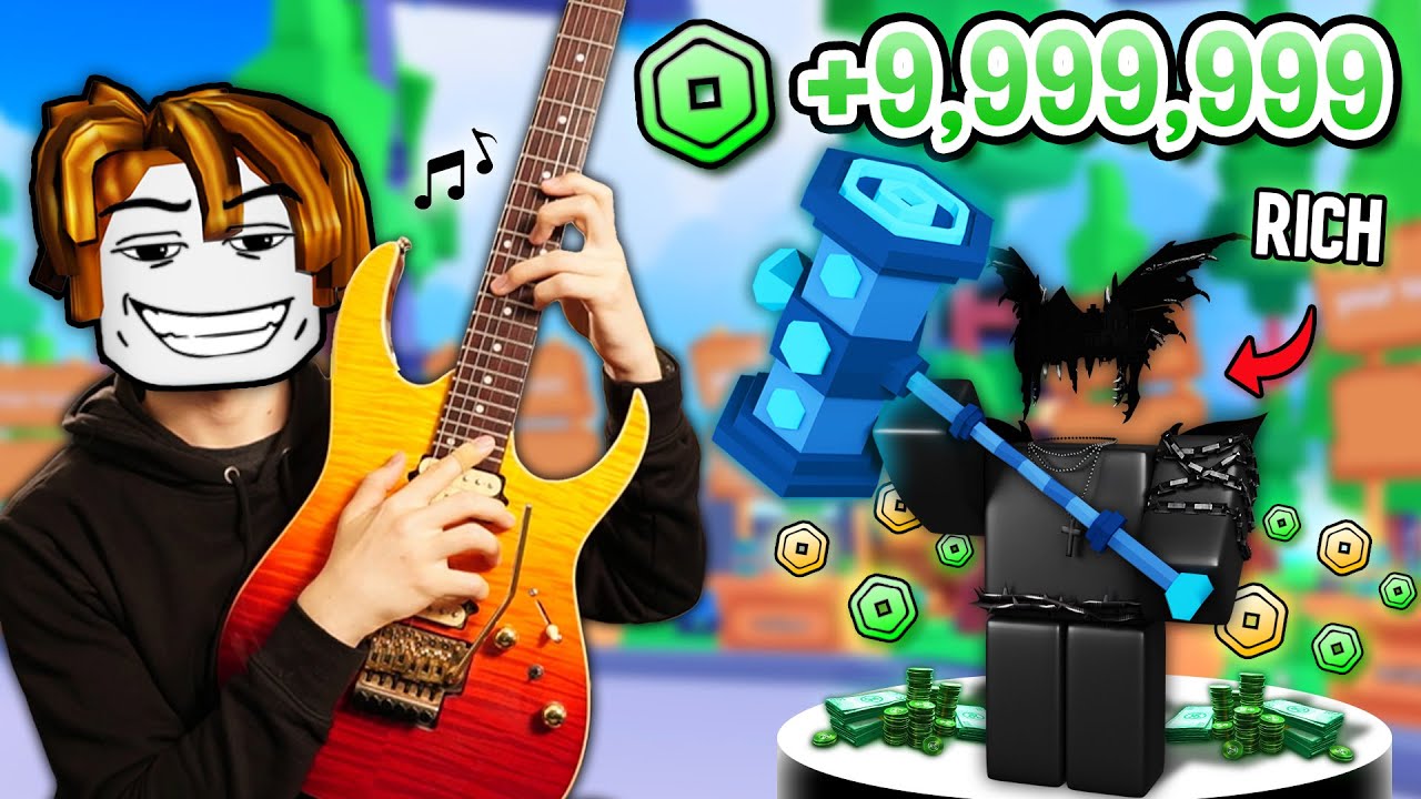 Играю на гитаре для тайного миллионера в ROBLOX!