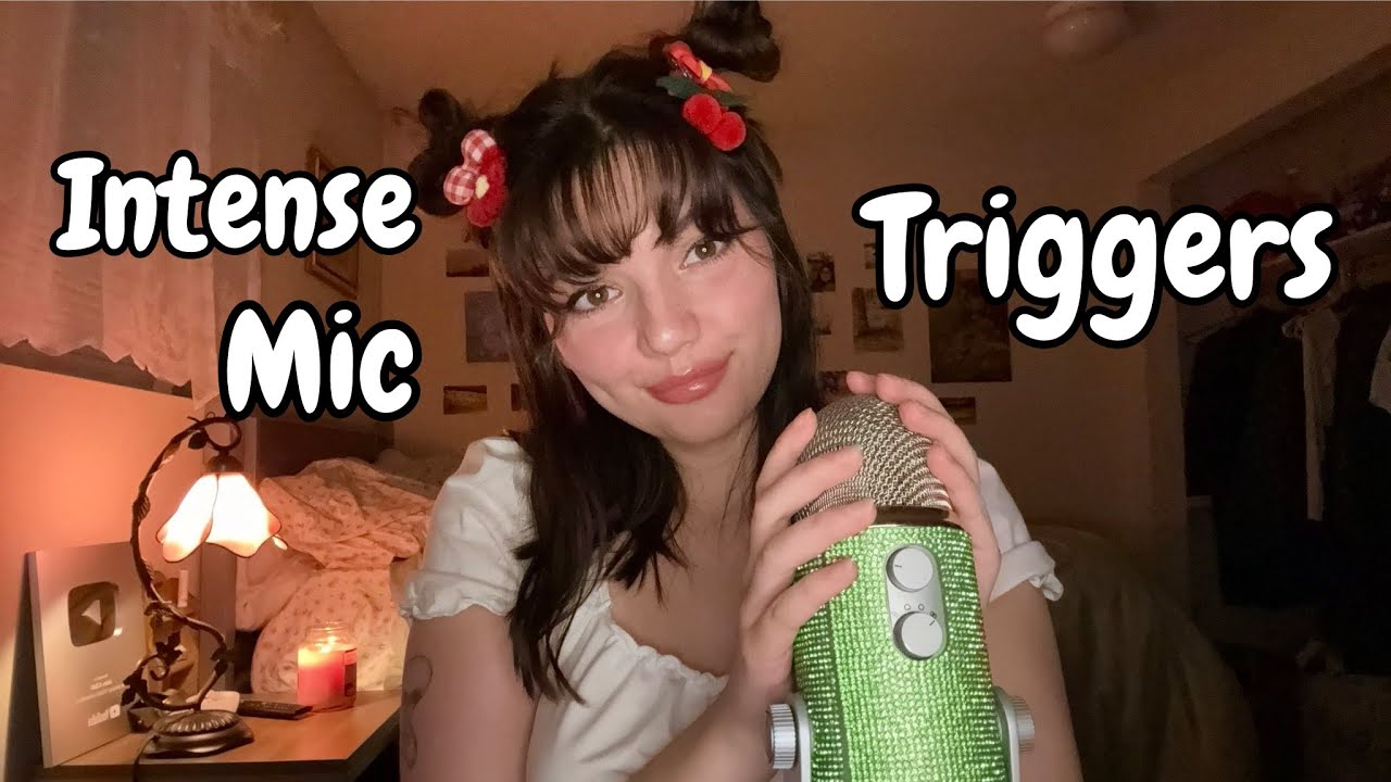 ASMR | Intense Fast Aggressive Mic Triggers (Mic Scratching, Gripping, Swirling, Fluffy, +)