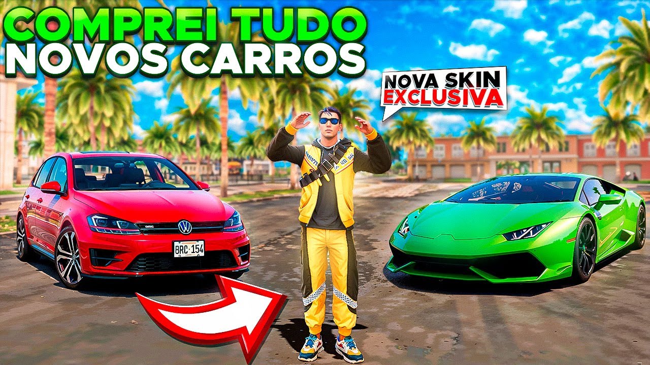 COMPREI OS NOVOS CARROS E SKIN DA ATUALIZA&Ccedil;&Atilde;O NO RIO RISE