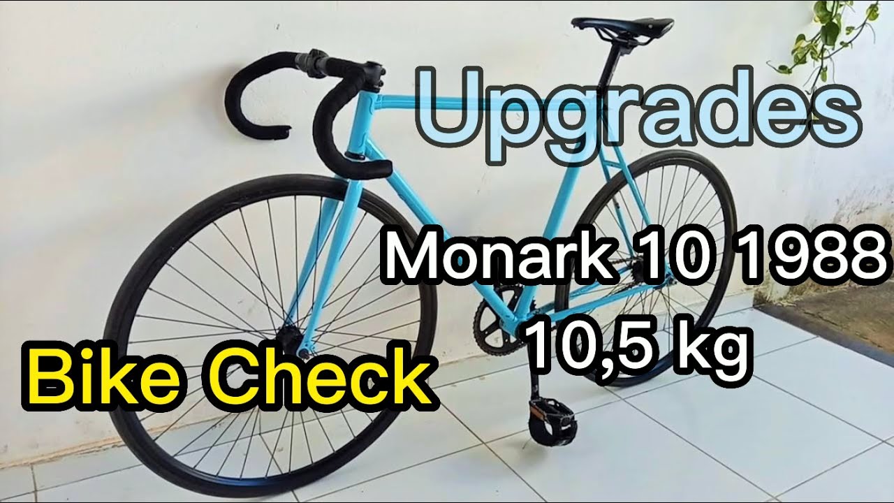 Monark 10 1988 com 10,5 kg - Upgrades - Bike Check - Direção integrada - Central 34,7mm - FIXED GEAR