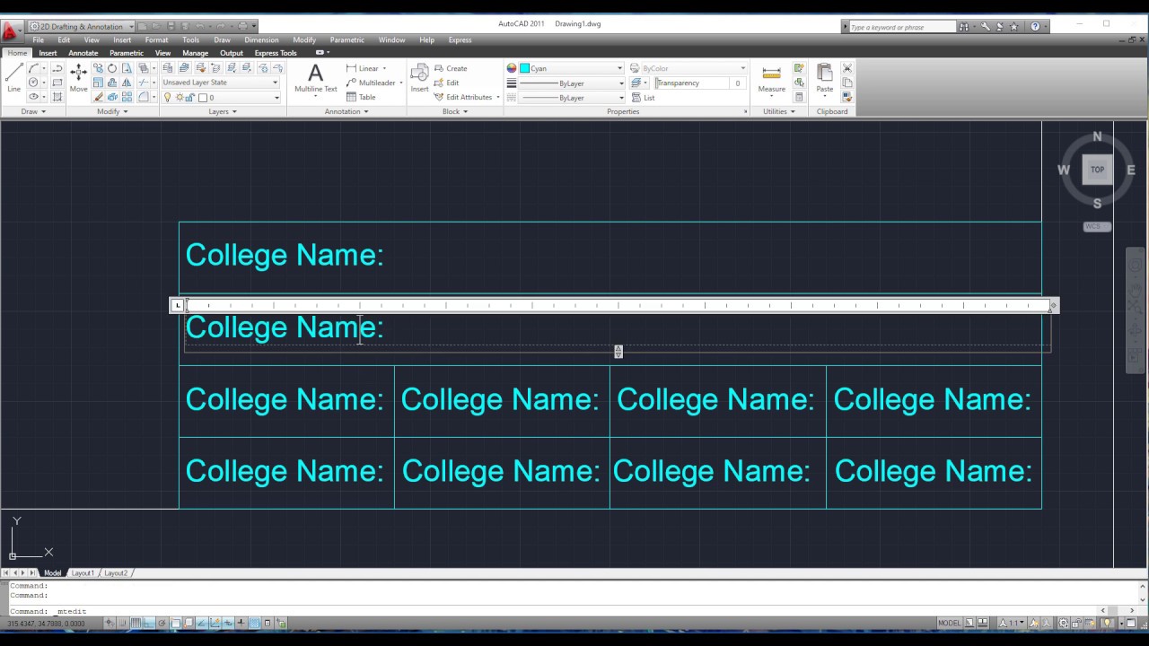 Drawing Template and Title Block in AutoCad