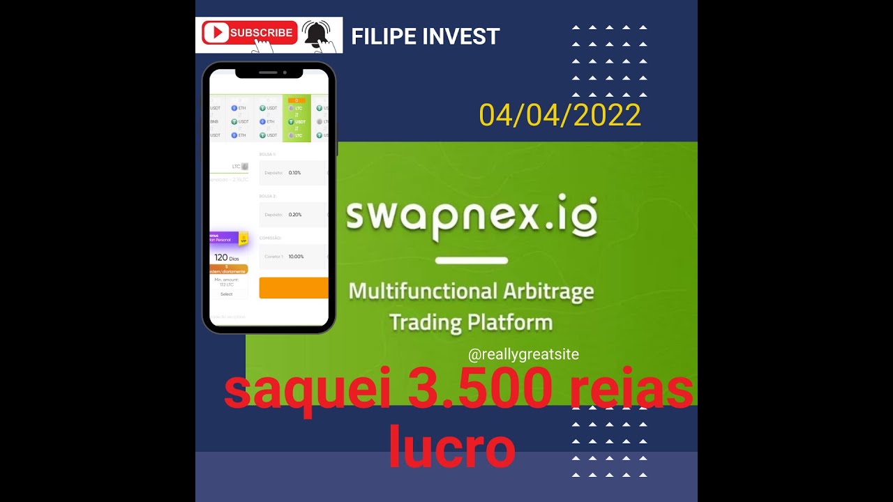 SACANDO 3.500$  LUCRO SWAPNEX - MELHOR PLATAFORMA DE ARBITRAGEM AUTOM&Aacute;TICA