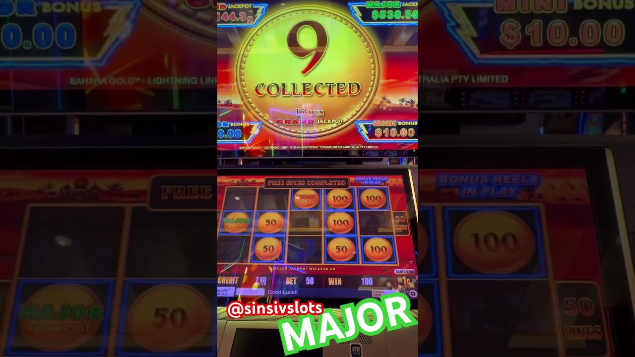 MAJOR ON .50 BET!!! #casino #slot #sinsivslots #slotmachine #vegas #gambling #major