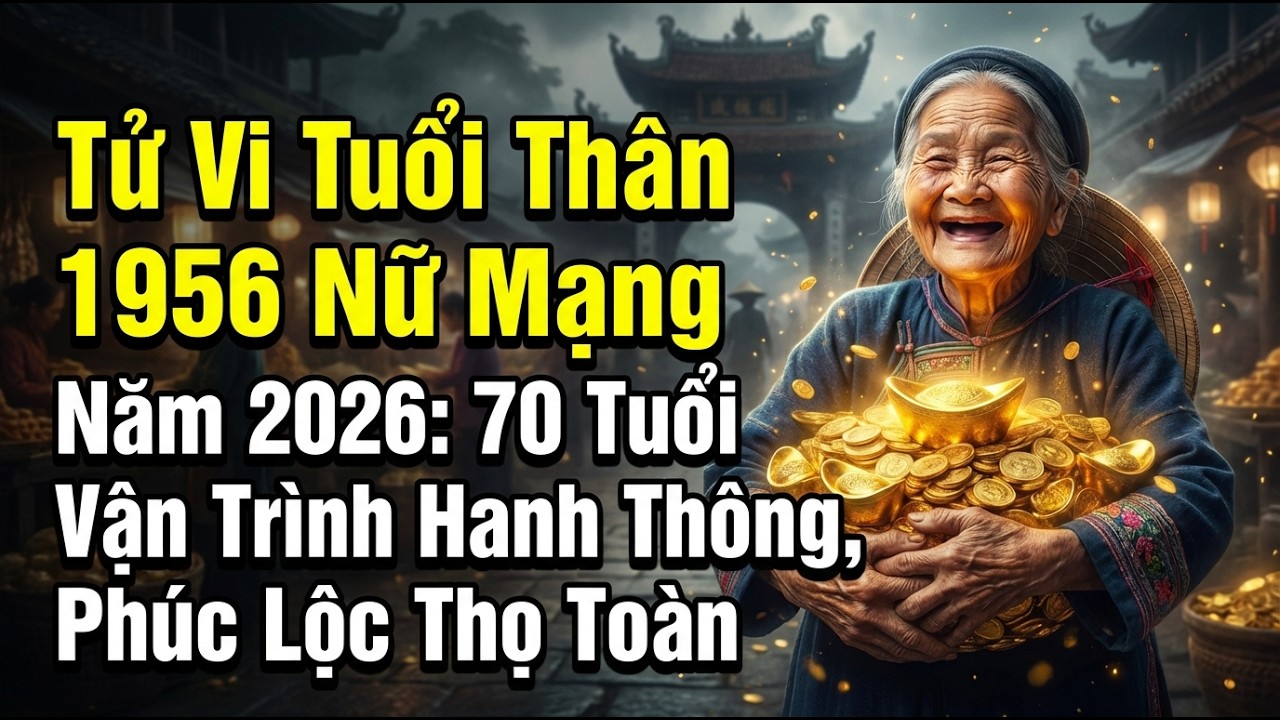 Tử Vi Tuổi Thân 1956 Nữ Mạng Năm 2026: 70 Tuổi Vận Trình Hanh Thông, Phúc Lộc Thọ Toàn