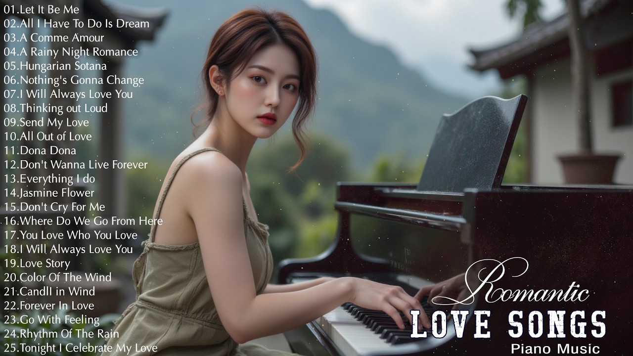 200 Beautiful Piano Love Songs - Greatest Hits Love Songs 80's - Relaxing Piano Instrumental Music