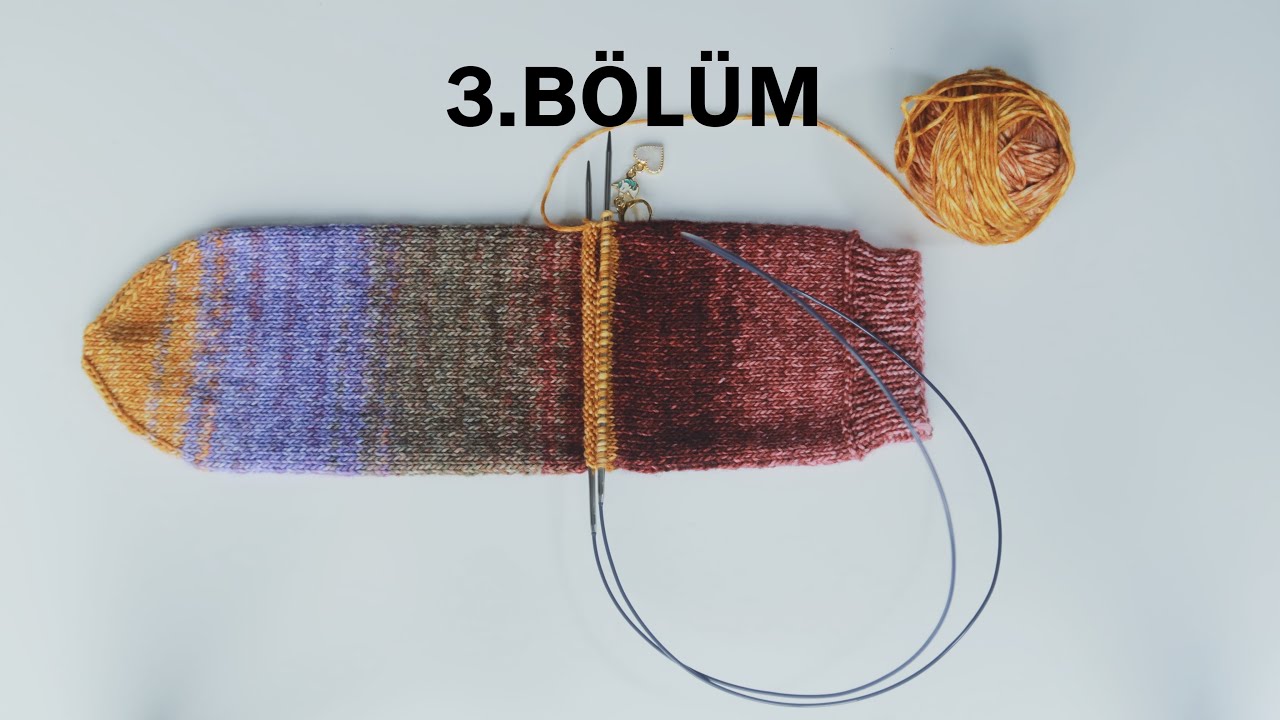 3.Bölüm - Sonradan Çorap Topuğu nasıl yapılır ? - Afterthought Heel