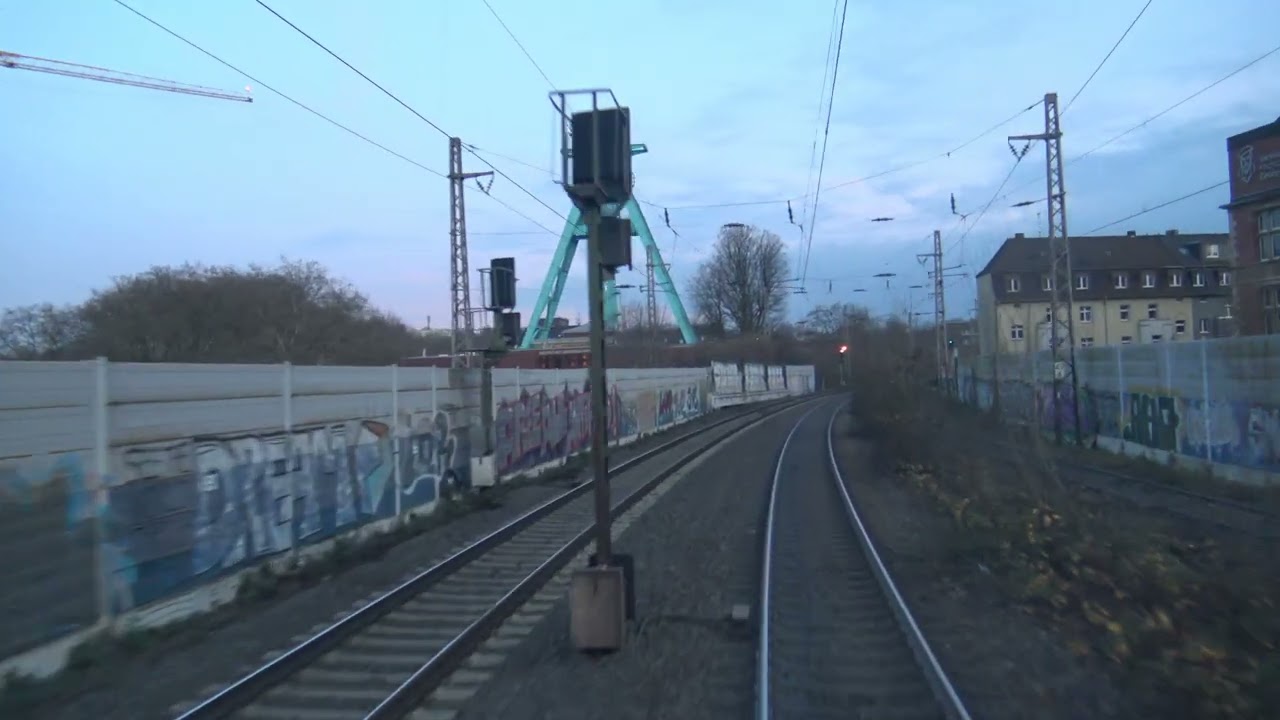 4K F&uuml;hrerstandsmitfahrt Wanne-Eickel Wof - Bochum Nord - Bochum-Langendreer Br 193
