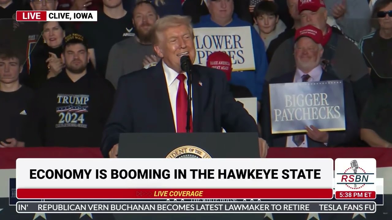 FULL REPLAY: President Trump Delivers Remarks to a Packed House in Iowa - 01/27/26