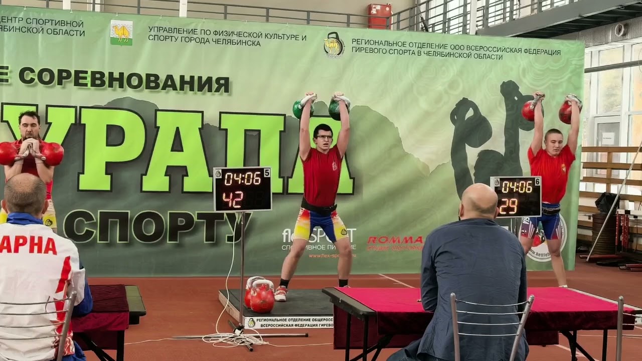 Гиревой спорт. Егор Алферов, Толчок 24 кг - 102 подъема