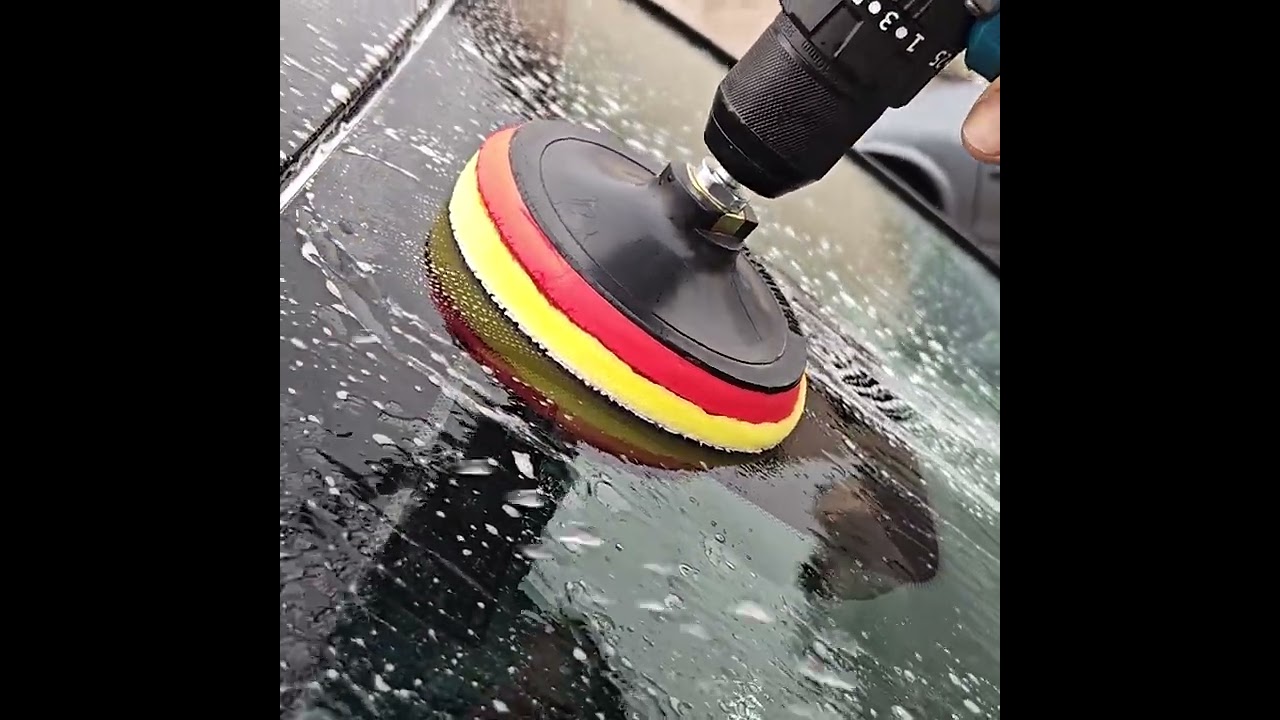 Remover Chuva Ácida com Água! Boina de Polimento com Nanotecnologia para Vidros da ABMAXXI.