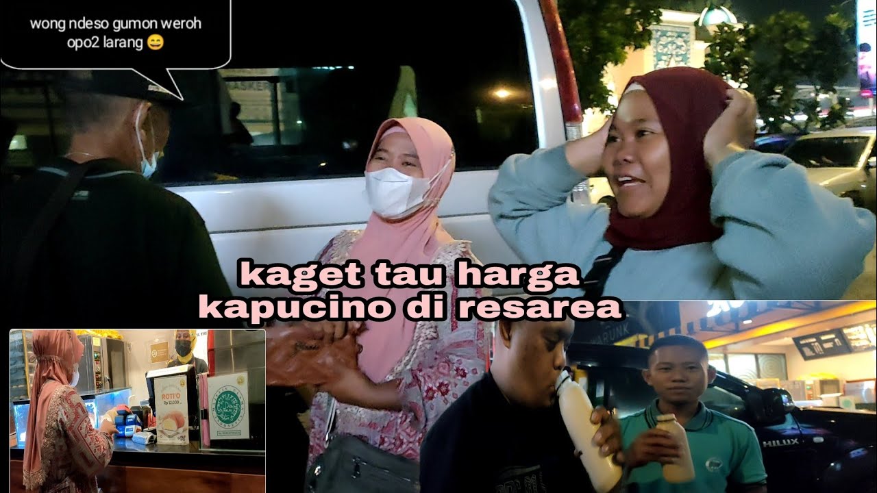 istirahat di resarea beli minuman sama lek Toni