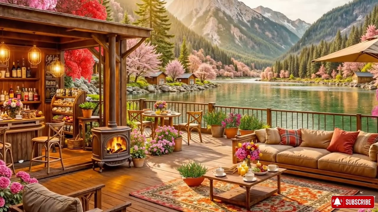 Relaxing March Morning Jazz 🌸 Cozy Spring Café Ambience & Soft Background Music for a Perfect Day...