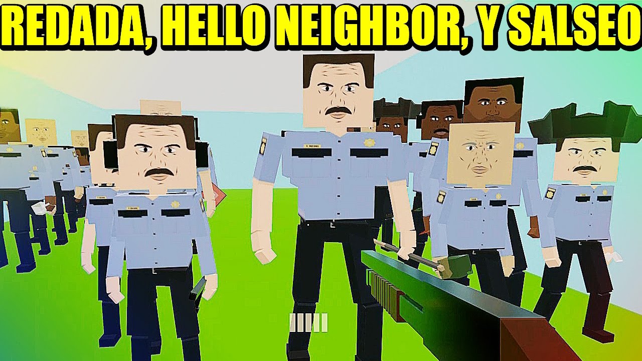 REDADA DIFÍCIL , HELLO NEIGHBOR FÁCIL - PAINT THE TOWN RED | Gameplay Español