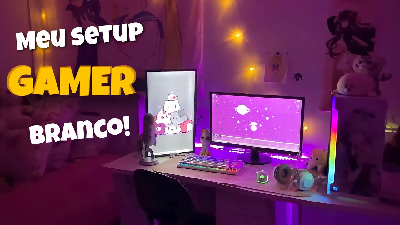 MEU SETUP GAMER BRANCO 2022- ATUALIZAÇÃO